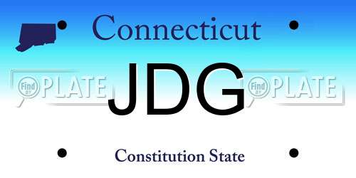 JDG Connecticut License Plate