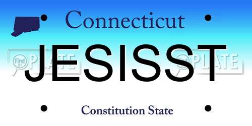 JESISST Connecticut License Plate