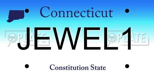 JEWEL1 Connecticut License Plate