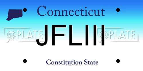JFLIII Connecticut License Plate