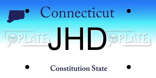 JHD Connecticut License Plate