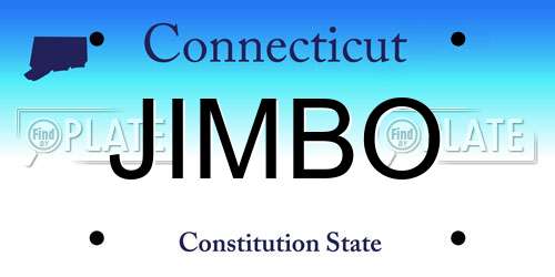 JIMBO Connecticut License Plate