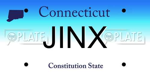 JINX Connecticut License Plate