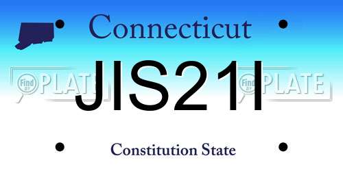 JIS21I Connecticut License Plate