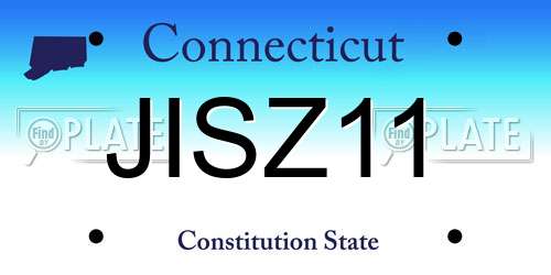JISZ11 Connecticut License Plate