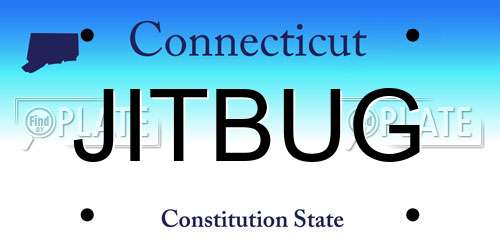 JITBUG Connecticut License Plate