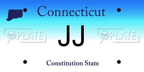 JJ Connecticut License Plate