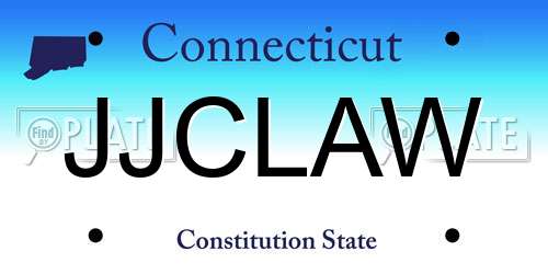 JJCLAW Connecticut License Plate