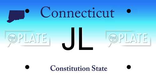 JL Connecticut License Plate