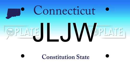 JLJW Connecticut License Plate