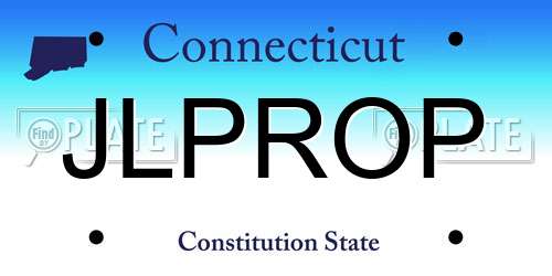 JLPROP Connecticut License Plate