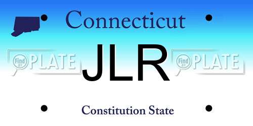 JLR Connecticut License Plate