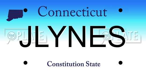 JLYNES Connecticut License Plate