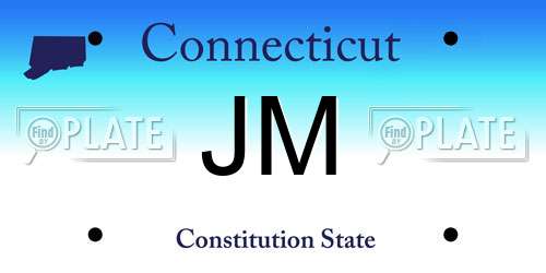 JM Connecticut License Plate