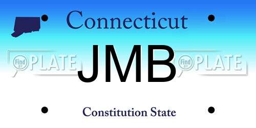 JMB Connecticut License Plate