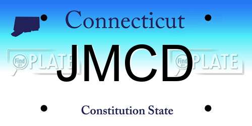 JMCD Connecticut License Plate