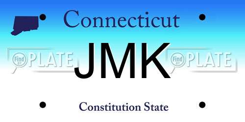 JMK Connecticut License Plate