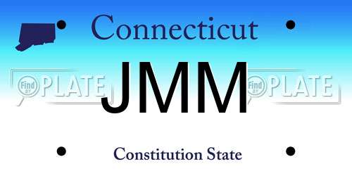 JMM Connecticut License Plate