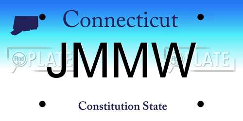 JMMW Connecticut License Plate
