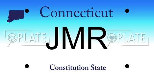 JMR Connecticut License Plate