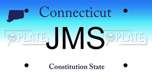 JMS Connecticut License Plate