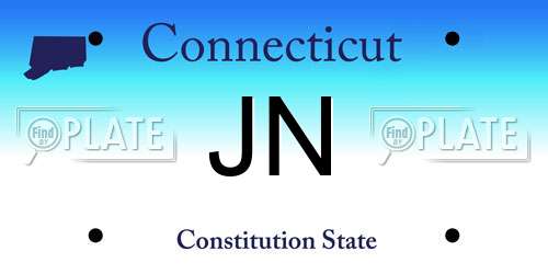 JN Connecticut License Plate