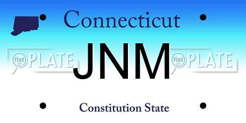 JNM Connecticut License Plate