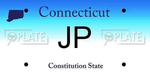 JP Connecticut License Plate