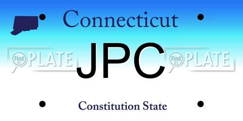 JPC Connecticut License Plate