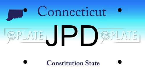 JPD Connecticut License Plate