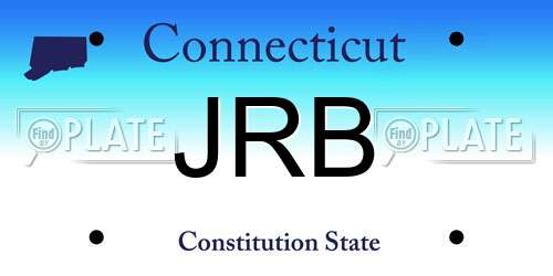 JRB Connecticut License Plate