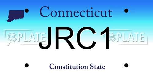 JRC1 Connecticut License Plate