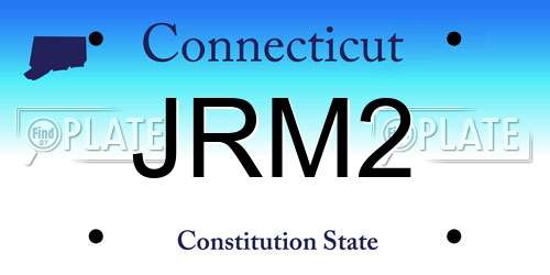 JRM2 Connecticut License Plate