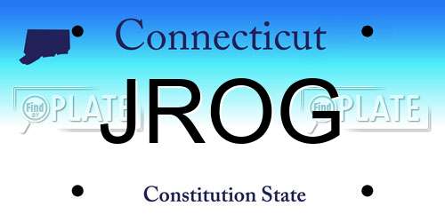 JROG Connecticut License Plate