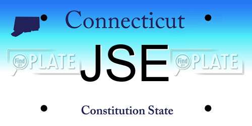 JSE Connecticut License Plate