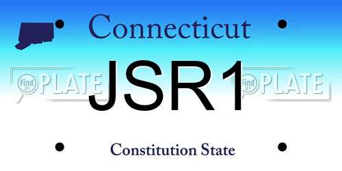 JSR1 Connecticut License Plate