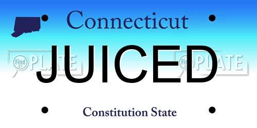 JUICED Connecticut License Plate