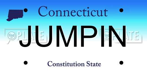 JUMPIN Connecticut License Plate