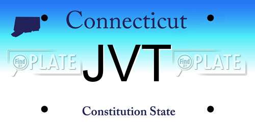 JVT Connecticut License Plate