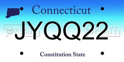 JYQQ22 Connecticut License Plate