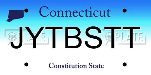 JYTBSTT Connecticut License Plate
