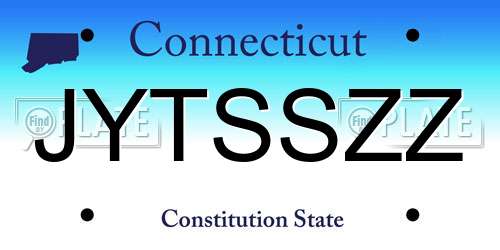 JYTSSZZ Connecticut License Plate