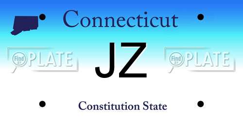 JZ Connecticut License Plate