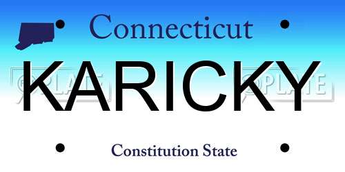 KARICKY Connecticut License Plate