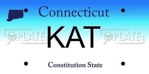 KAT Connecticut License Plate