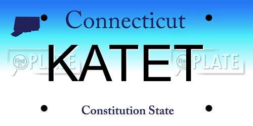 KATET Connecticut License Plate