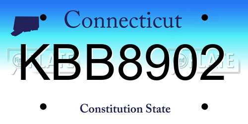 KBB8902 Connecticut License Plate