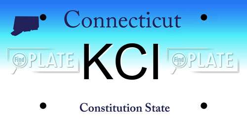 KCI Connecticut License Plate