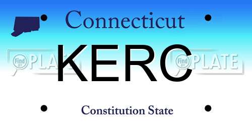 KERC Connecticut License Plate