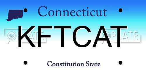 KFTCAT Connecticut License Plate
